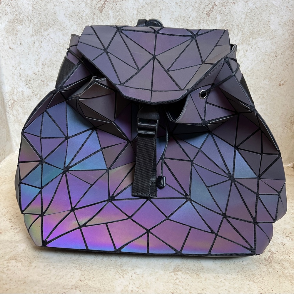 Geometric Iridescent Backpack